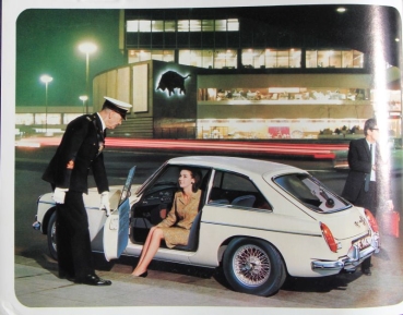 MG B GT Gran Turismo Coupe Modelprogram 1966 Carbrochure (3125)
